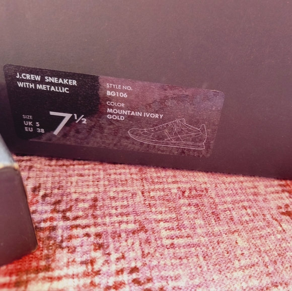 JCrew Canvas & Leather with Gold Metallic - Picture 5 of 9